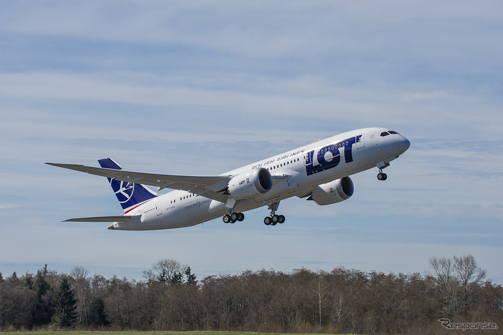 LOTポーランド航空の787を使用した飛行テスト