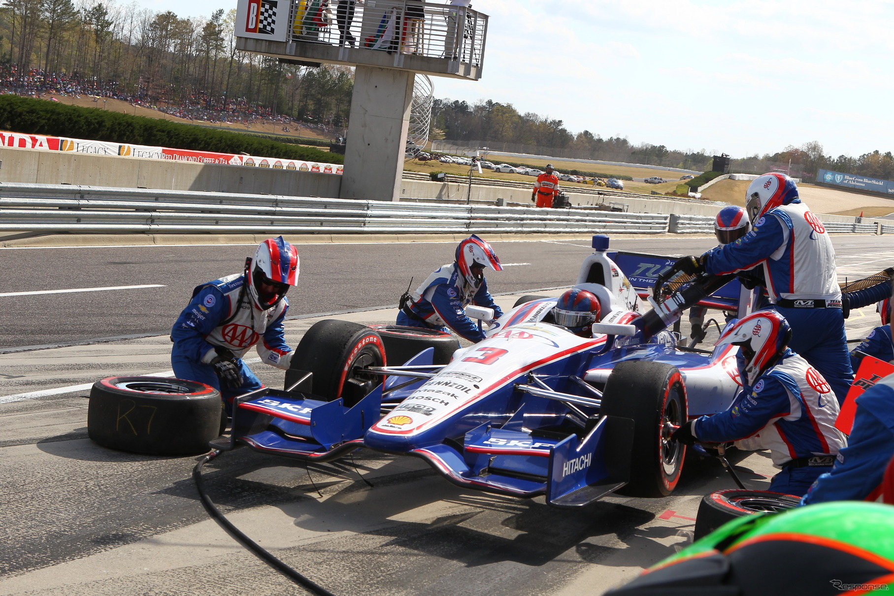 決勝3位となったエリオ・カストロネベス。写真：Indycar