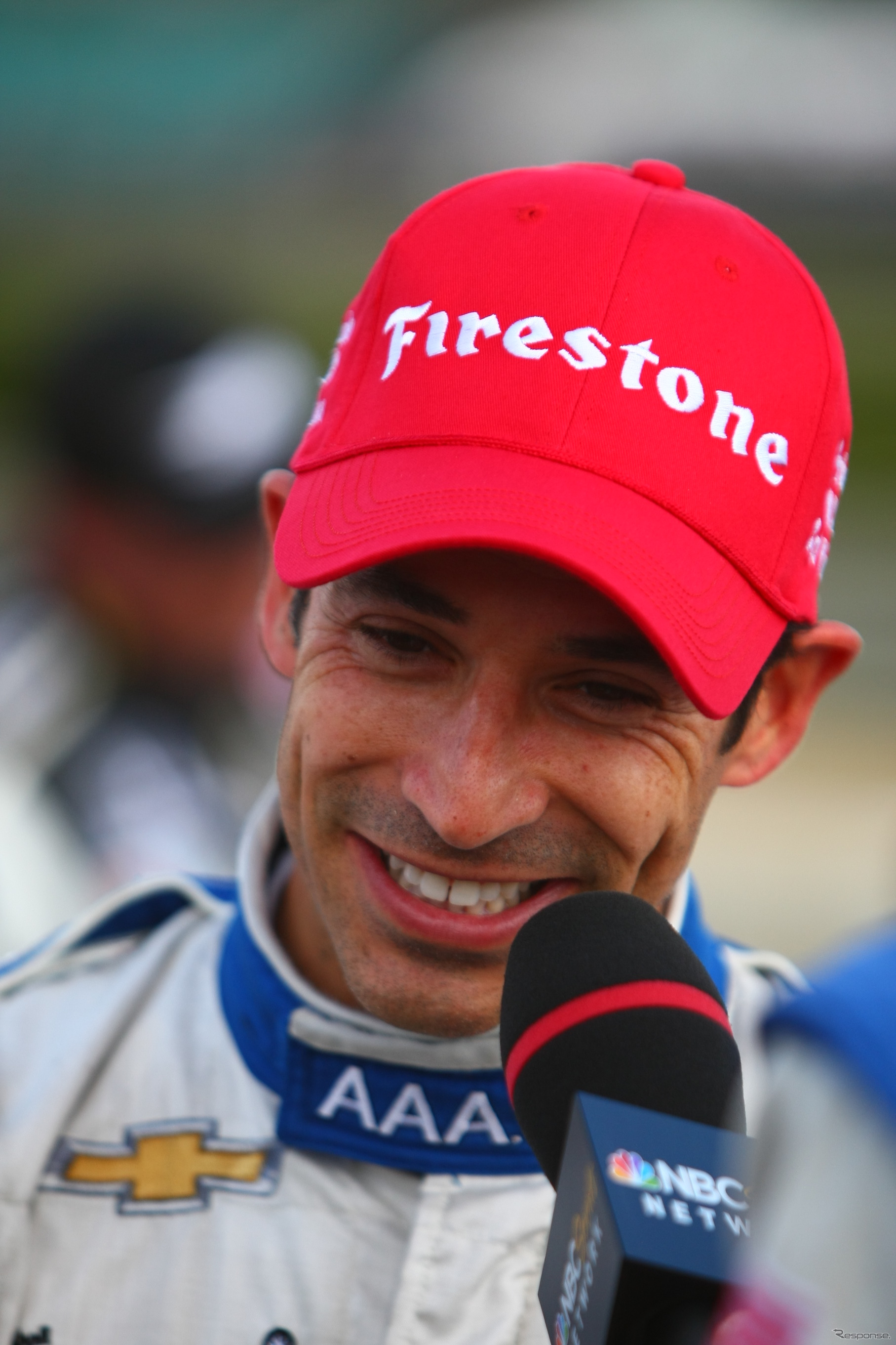 ポイントリーダーとなったエリオ・カストロネベス。写真：Indycar