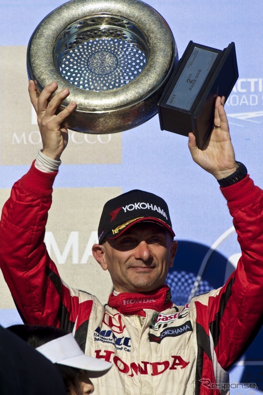 ガブリエーレ・タルクィーニ選手の表彰台