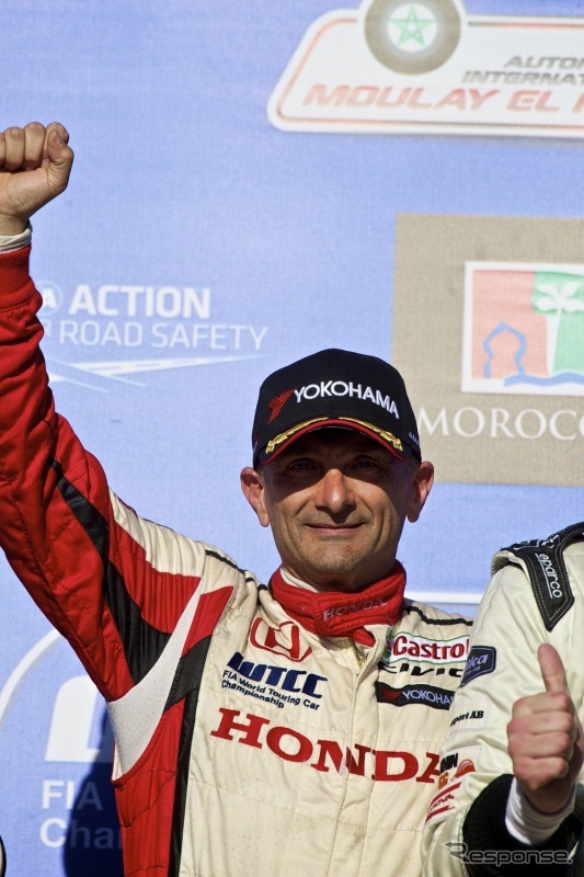 ガブリエーレ・タルクィーニ選手の表彰台