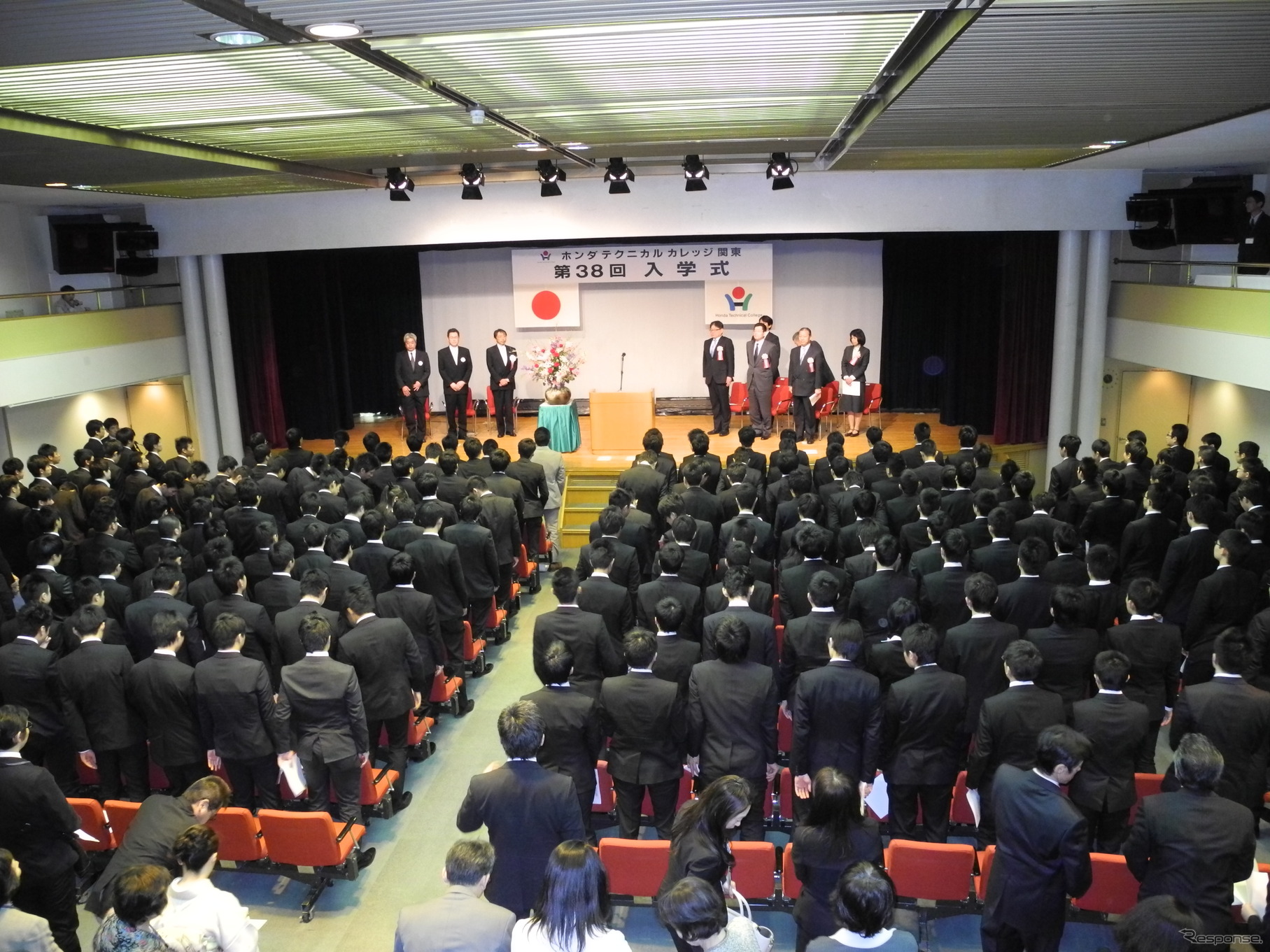 ホンダ学園船上入学式