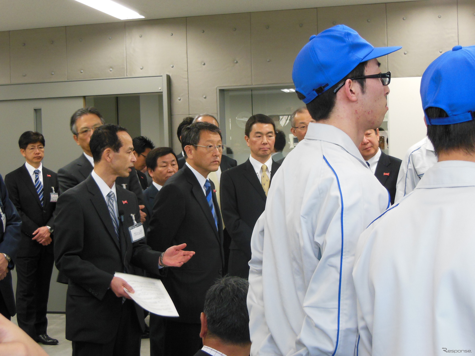 【新聞ウォッチ】 豊田社長、「東北ReBORN」“期待の星”学園1期生を激励
