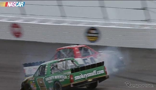 問題となった事故（動画キャプチャ）