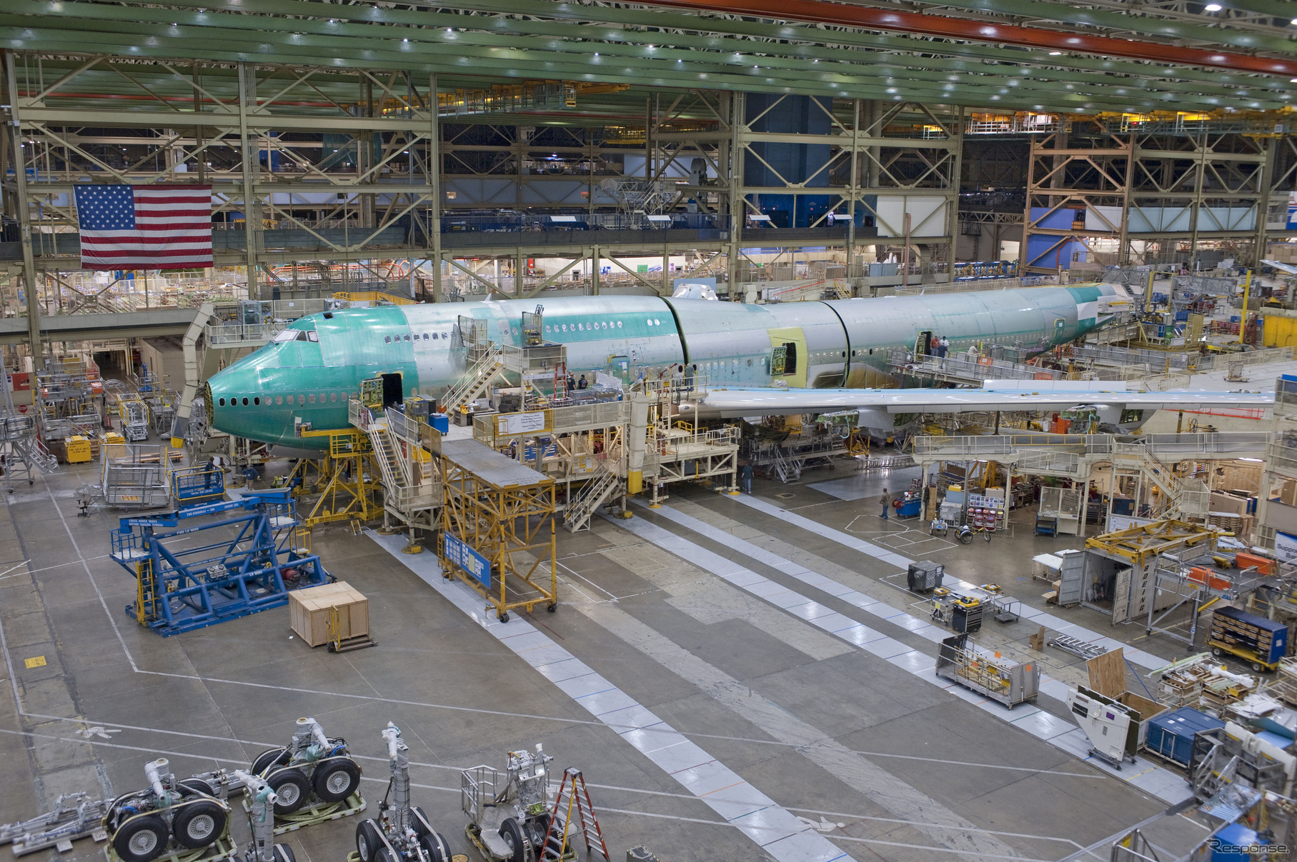 747-8の生産ライン