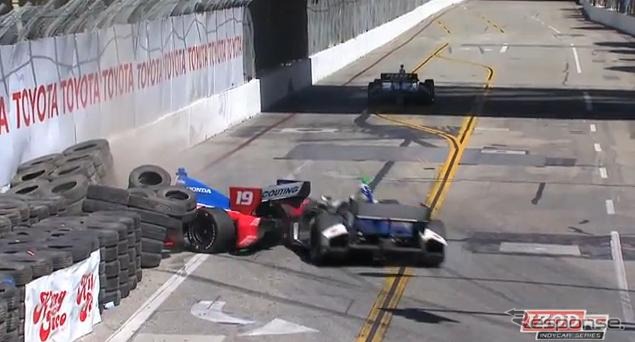 トヨタ・グランプリ・オブ・ロングビーチのプラクティス（動画キャプチャ）
