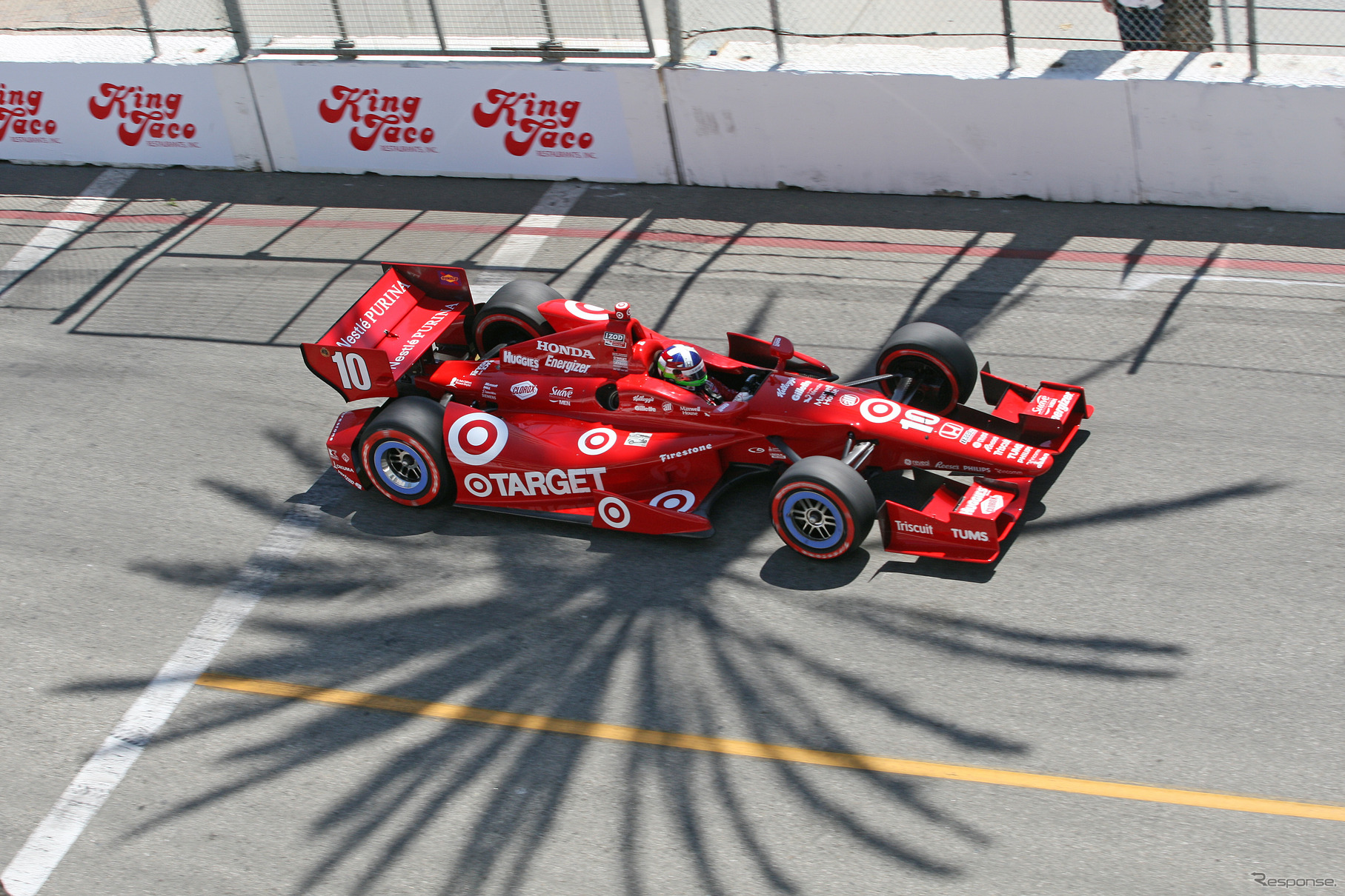 ポール発進のフランキッティは決勝4位。写真：IndyCar