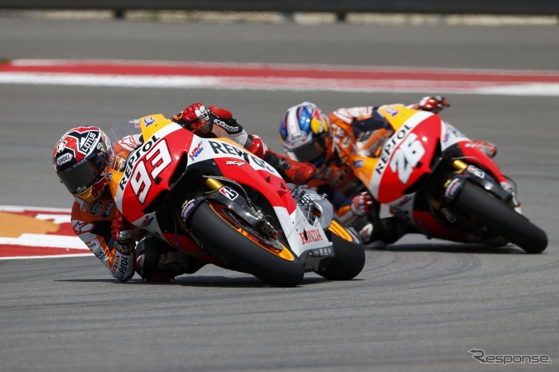MotoGP マルク・マルケス選手(#93)、ダニ・ペドロサ選手(#26)