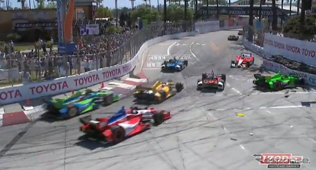 トヨタ・グランプリ・オブ・ロングビーチのハイライト（動画キャプチャ）