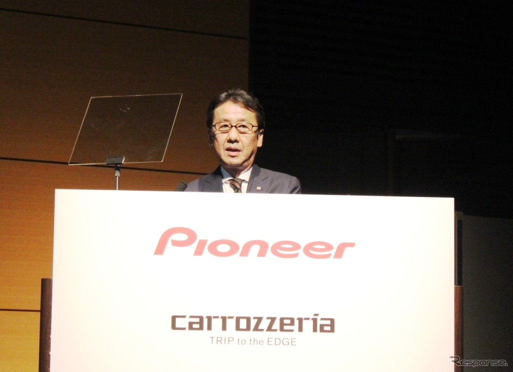 パイオニア執行役員カーエレクトロニクス事業統括部次長の仲野隆茂氏