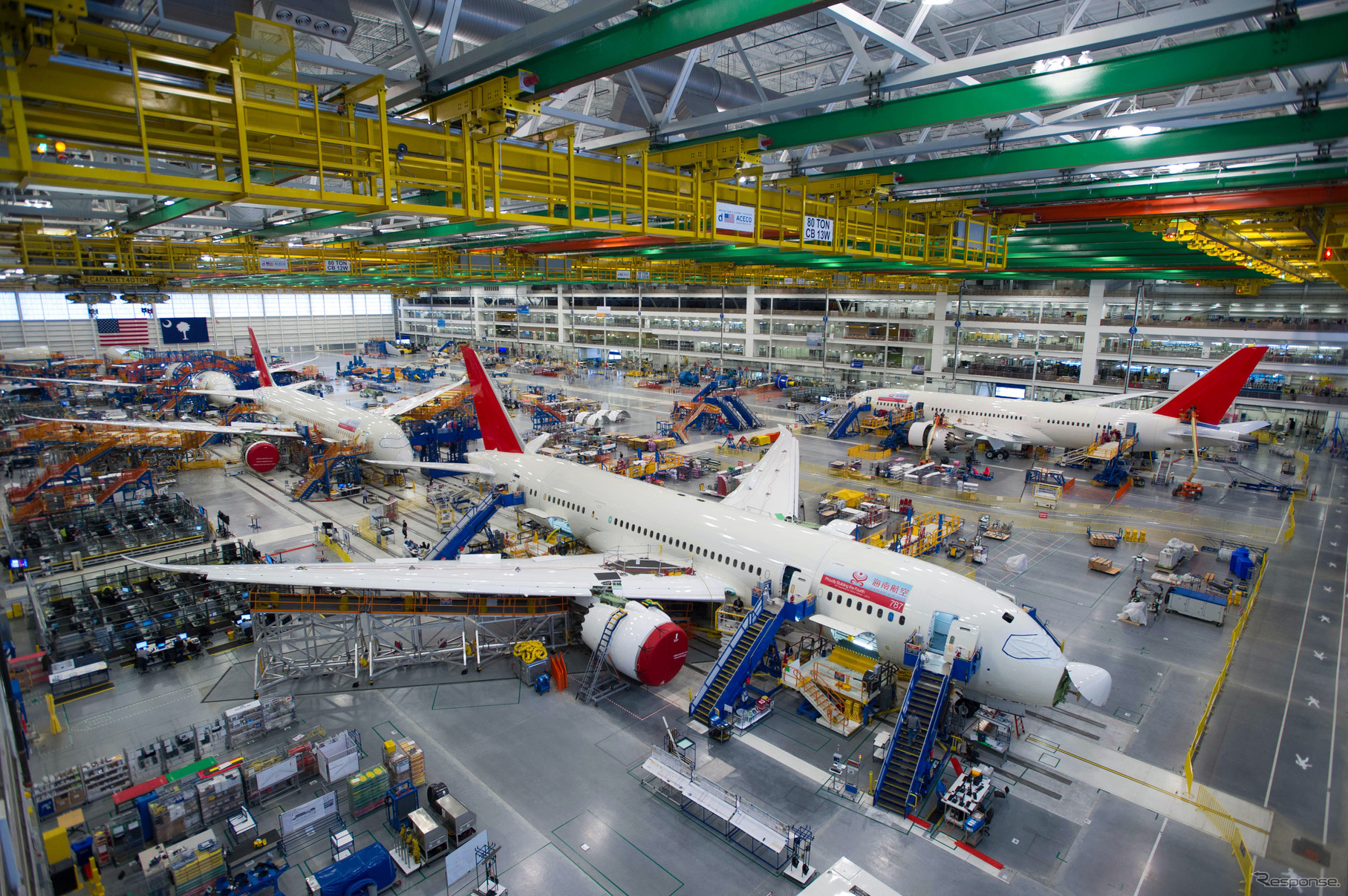 ボーイング787最終組立工場