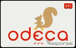 JR東日本のBRT専用ICカード「odeca」の無記名タイプ。気仙沼線BRTと大船渡線BRTで利用できる。