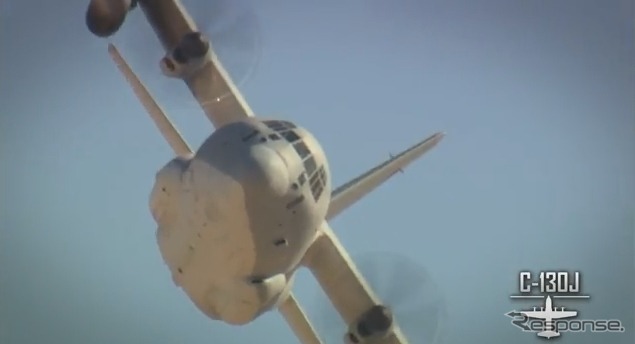 C-130Jスーパーヘラクレス・イン・アクション（動画キャプチャ）