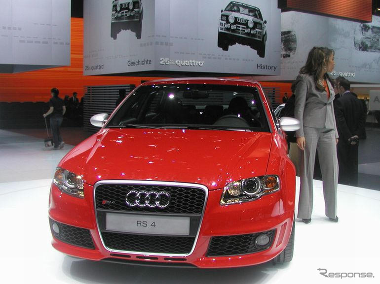 【ジュネーブモーターショー05】アウディ RS4…ダイナミックな走り