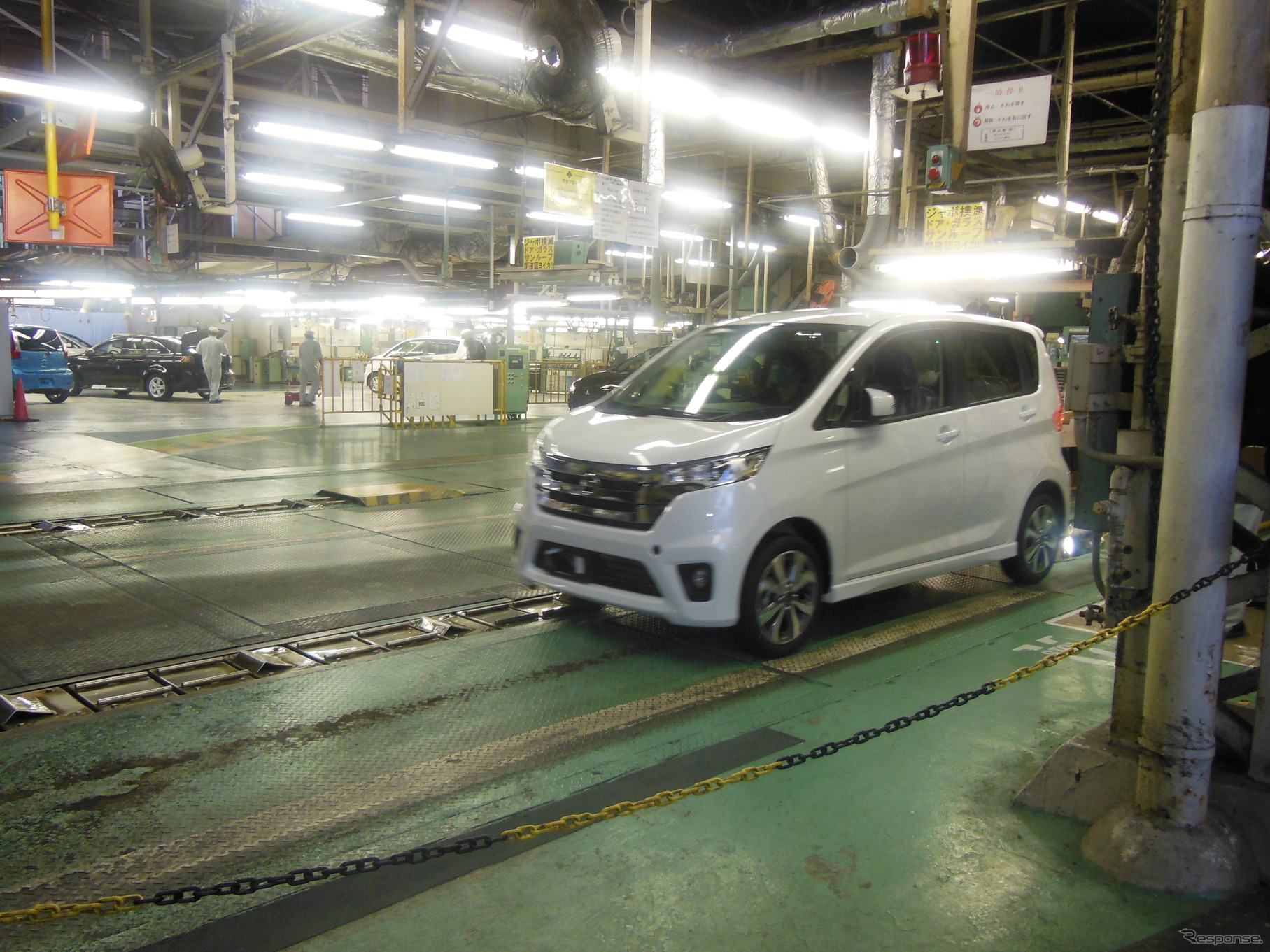 日産と三菱のオフライン式のようす