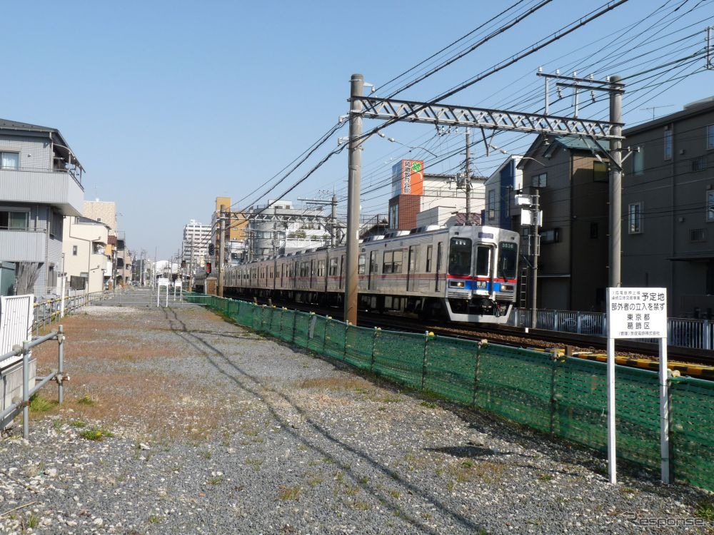 四ツ木～青砥間の連立事業は引き続き用地買収を推進する。