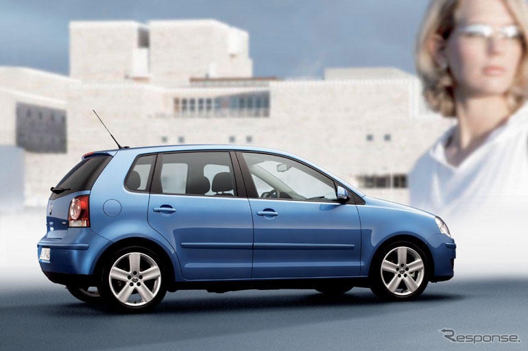 VW ポロ、顔が新しいブランドデザインに