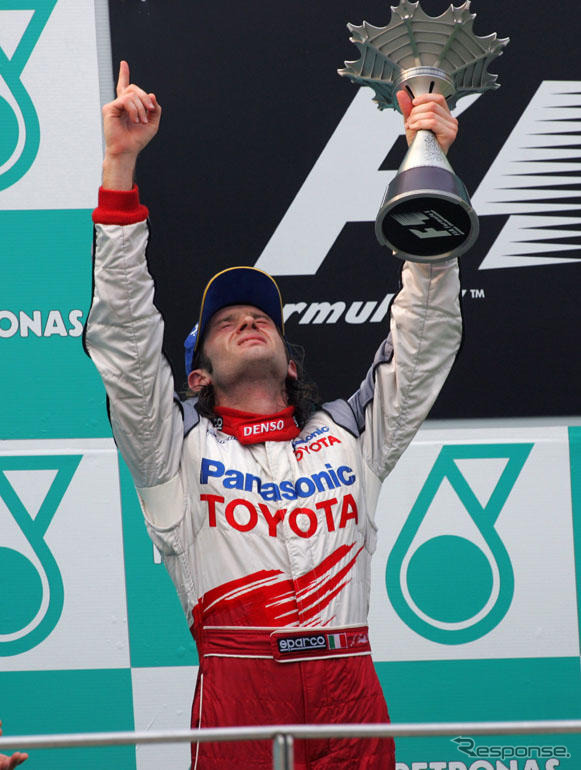 【トヨタF1】トゥルーリ2位で、チーム初めて表彰台!!