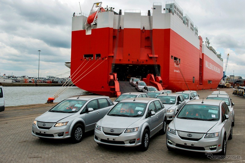 英国に到着したBYDのe6