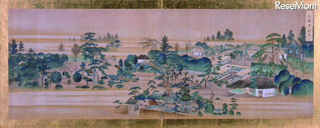 坂昇春画「赤坂御庭図（部分）」文政末期（1827～30）（和歌山市立博物館蔵）