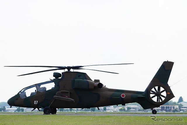 陸上自衛隊の観測ヘリコプター OH-1