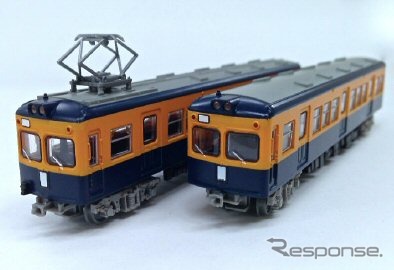 「鉄道コレクション 小田急電鉄2200形旧塗装・2両セット」。様式を一部見直して再販される。