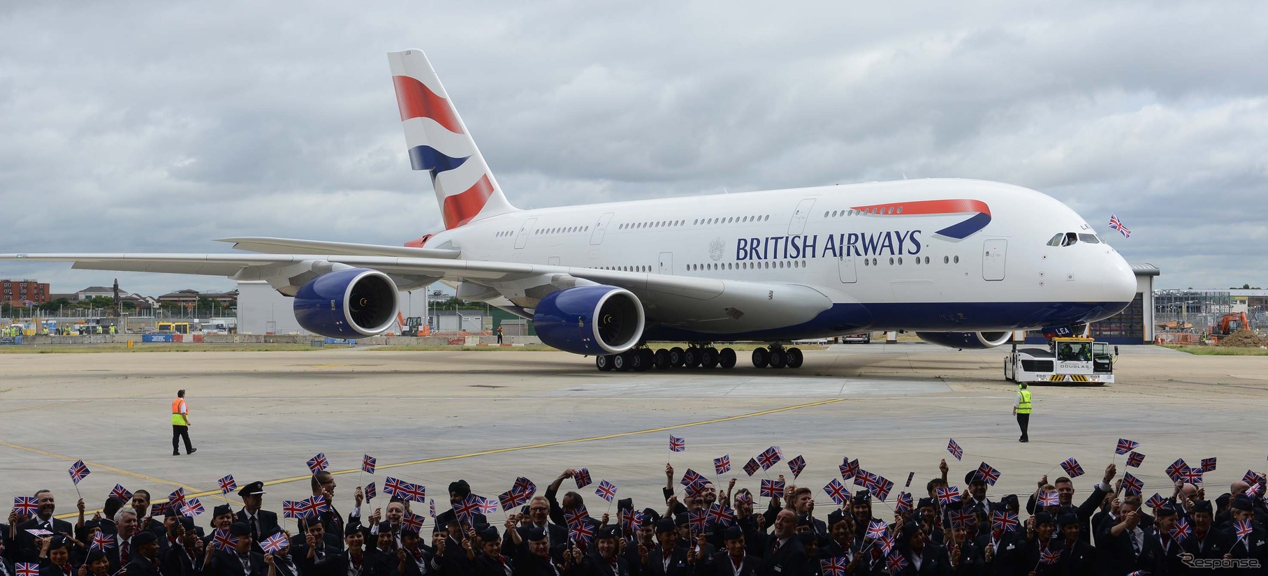 A380のヒースロー空港到着1