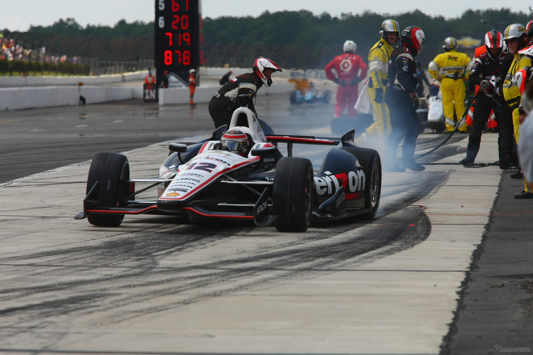 シボレー勢最上位の4位でゴールしたウィル・パワー。写真：IndyCar