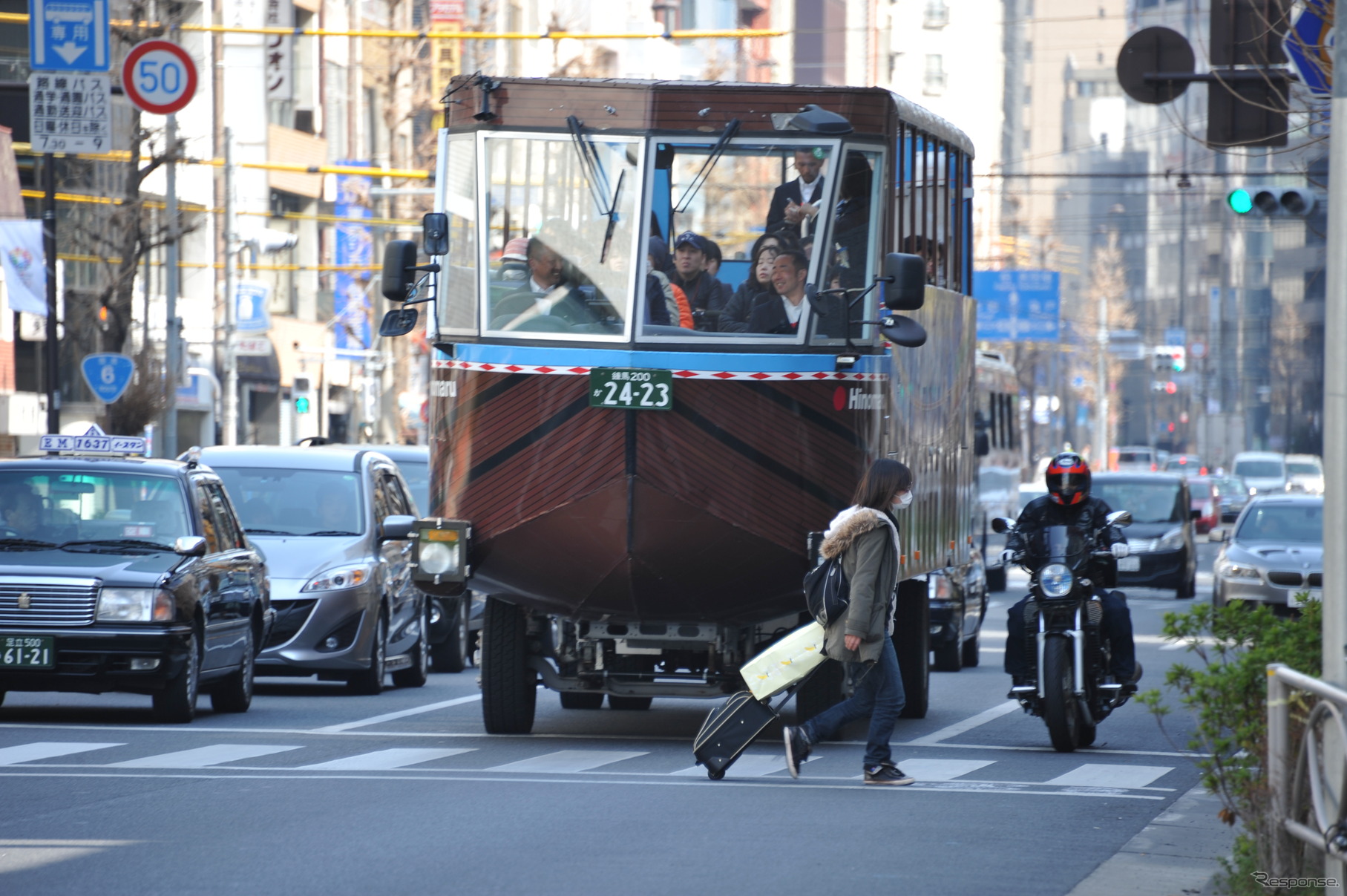 陸路でも目を引くスカイダッグ