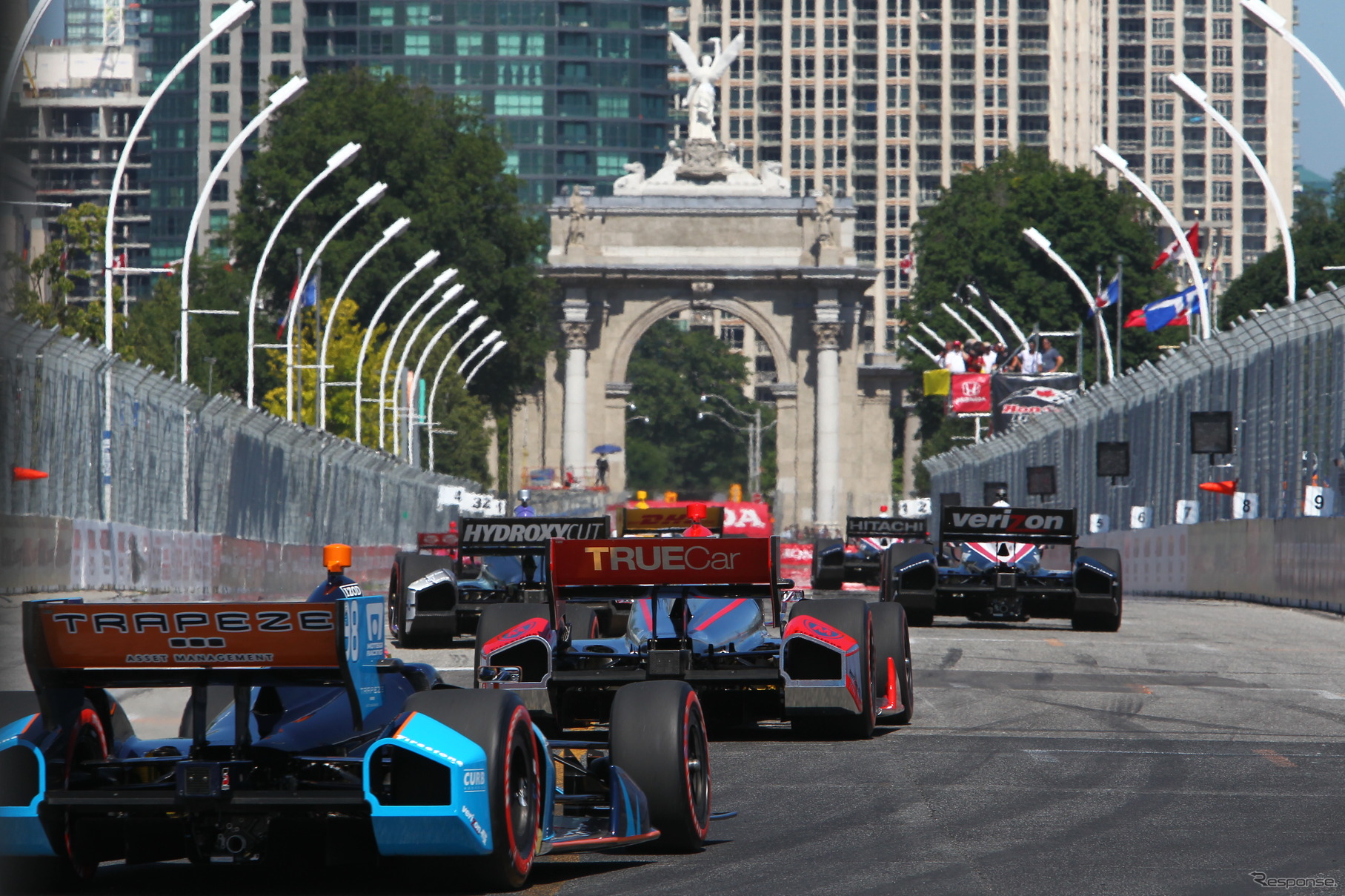 今季のトロント市街地レースはダブルヘッダー開催となった。写真：IndyCar