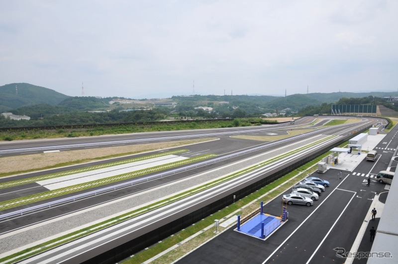 トヨタ自動車 多治見サービスセンターの走行確認路（南側）