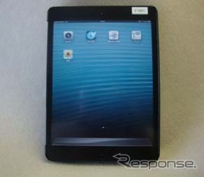 JR東日本が導入を進めているアップル社のタブレット端末「iPad mini」。