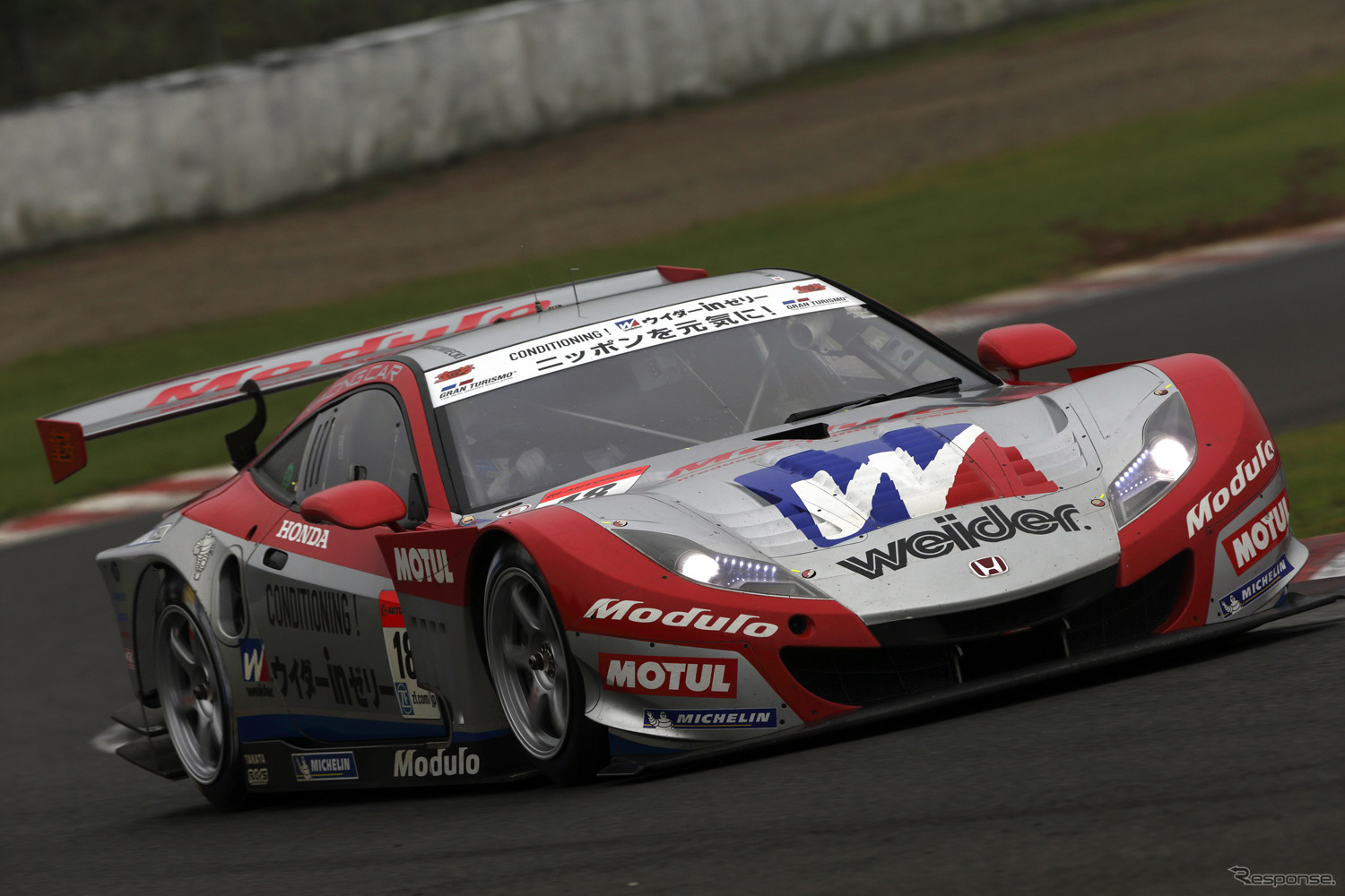 #18 HSV-010にも勝機は充分にあった。写真：Honda