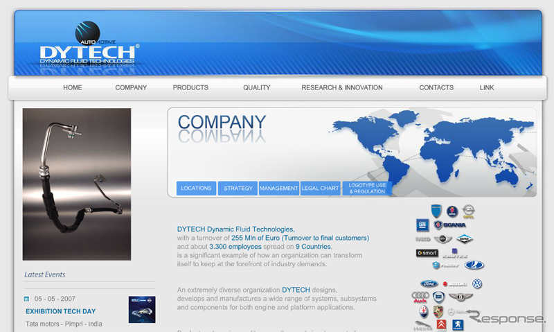DYTECH社（webサイト）