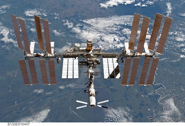 ISS全景。若田宇宙飛行士はここの責任を預かることになる。