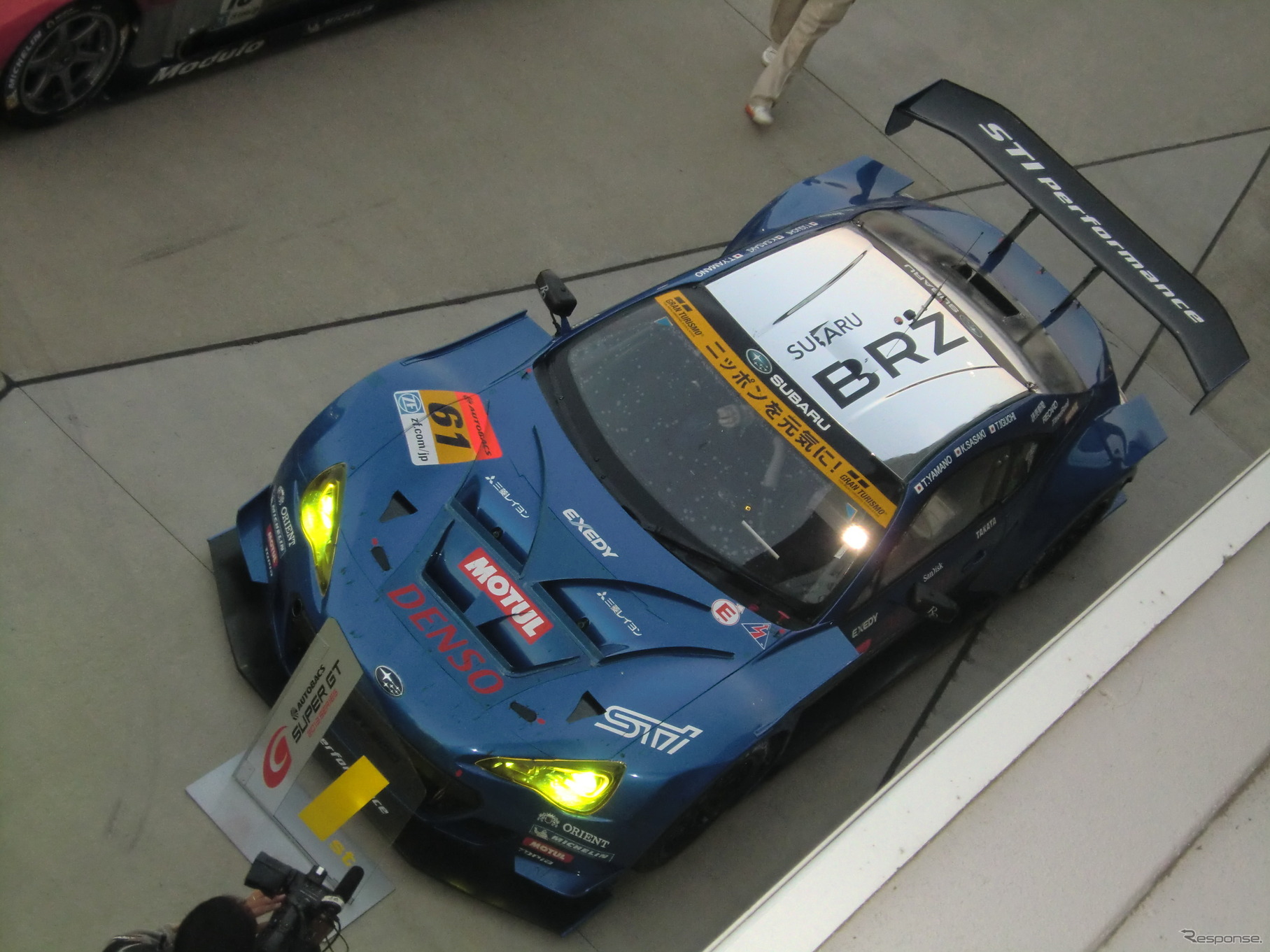 GT300初優勝のスバルBRZ。