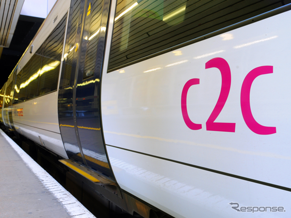 7～8月、英鉄道会社の中で最も定時運行率が高かった「c2c」の車両