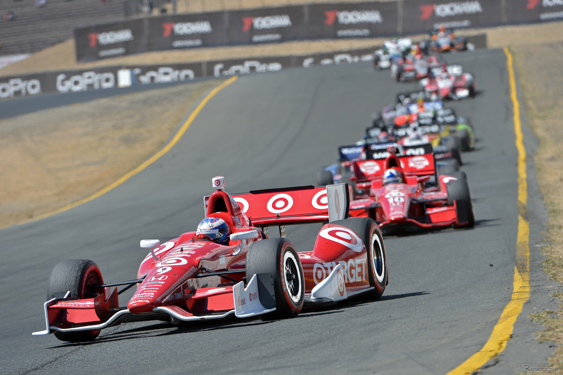 チャンピオンを争うディクソンにとっては手痛いレースとなった。写真：IndyCar