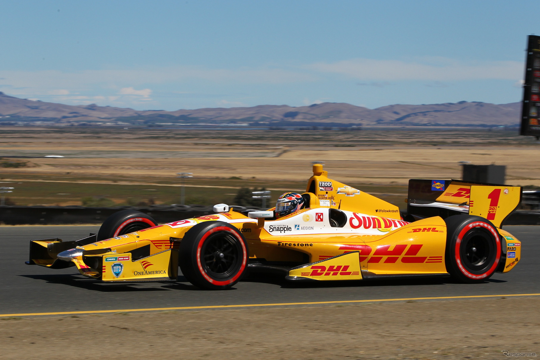 ライアン・ハンターレイは今回6位。写真：IndyCar
