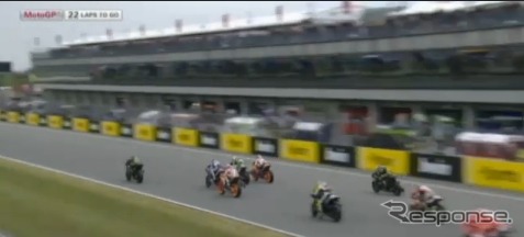 MotoGP第11戦決勝（動画キャプチャ）