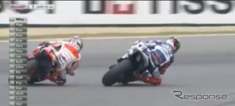 MotoGP第11戦決勝（動画キャプチャ）
