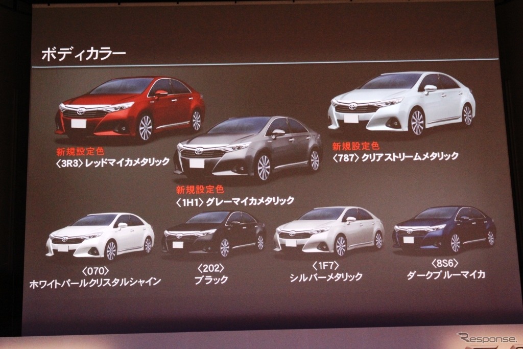 【トヨタ SAI 改良新型】“彩”を意識したボディカラー