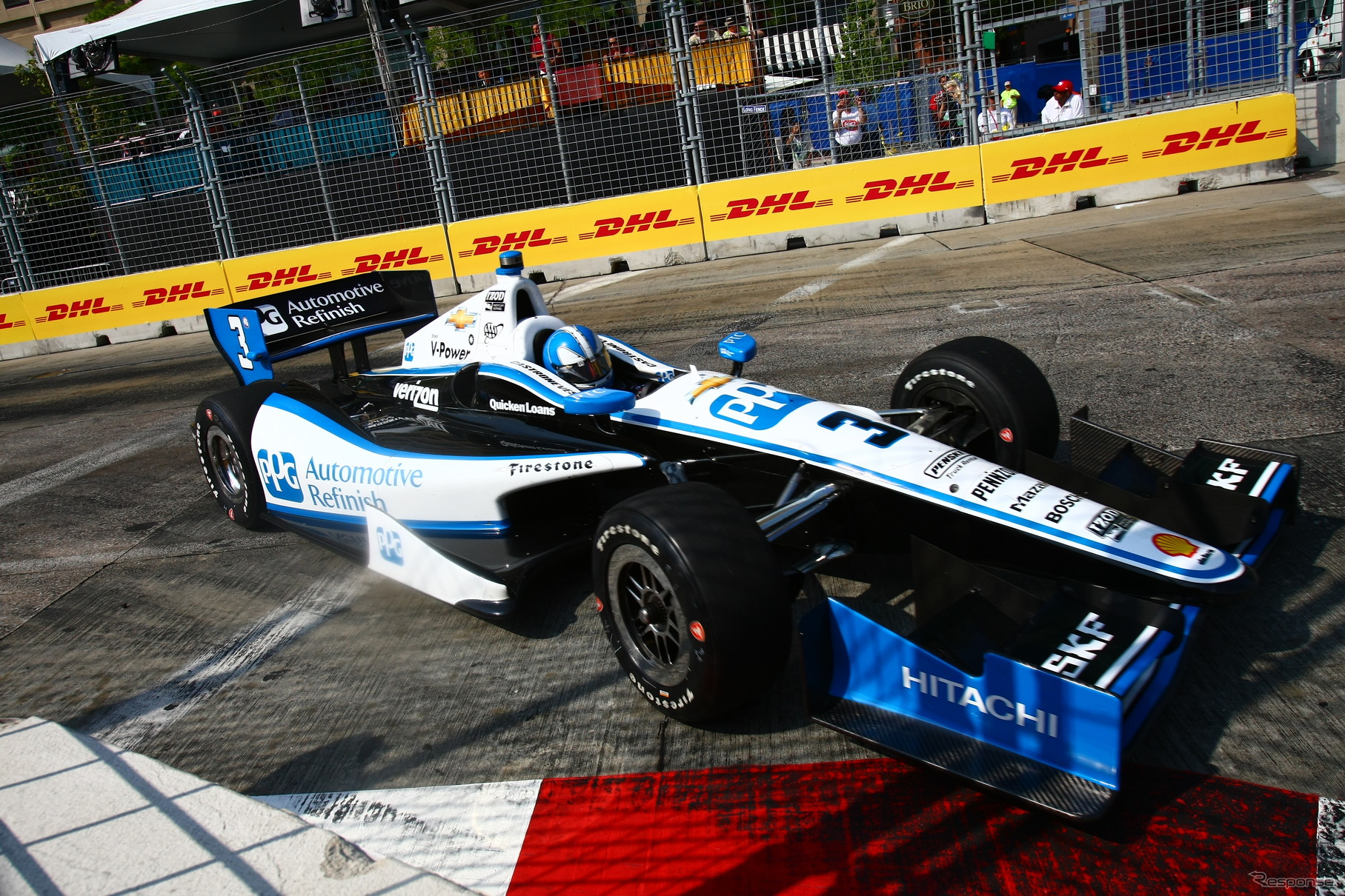 チャンピオンシップ首位のカストロネベスは今回9位ながら、リード拡大に成功。写真：IndyCar