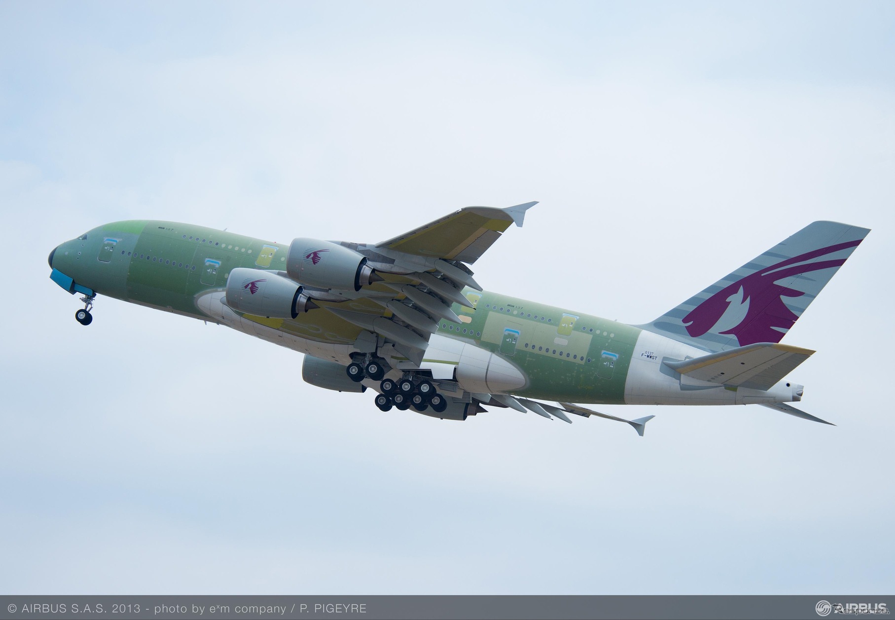 カタール航空A380の初飛行