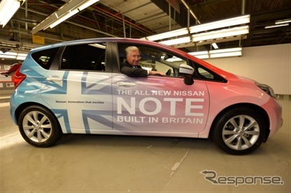 英国サンダーランド工場からラインオフした新型日産ノート