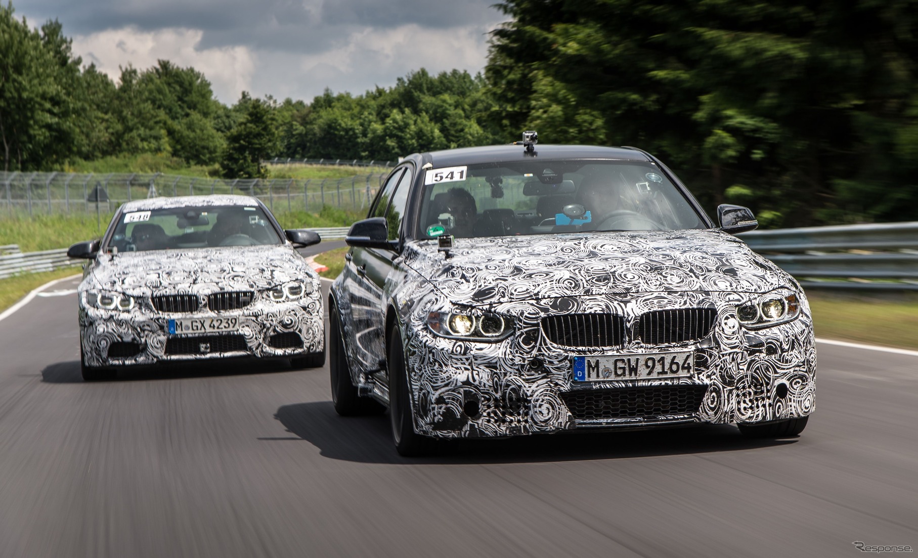 新型BMW M3 セダンと M4クーペのプロトタイプ