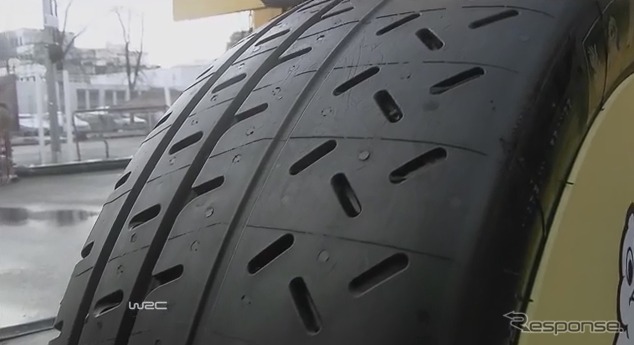 WRCミシュランタイヤの情報（動画キャプチャ）