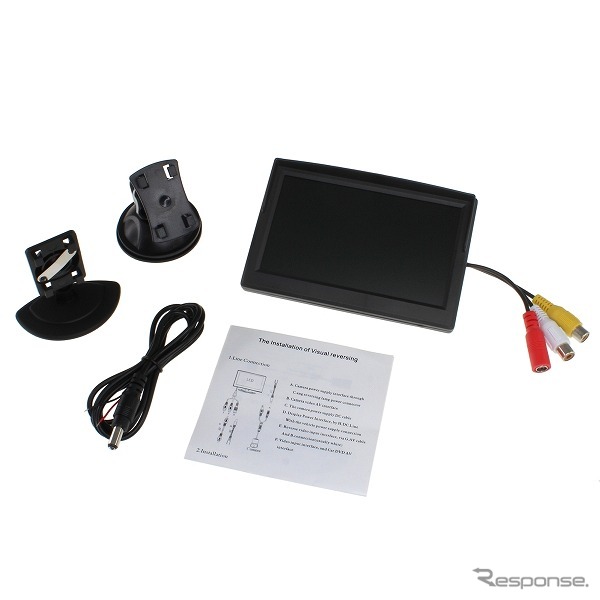 上海問屋・車載用オンダッシュ液晶モニター（5インチ）