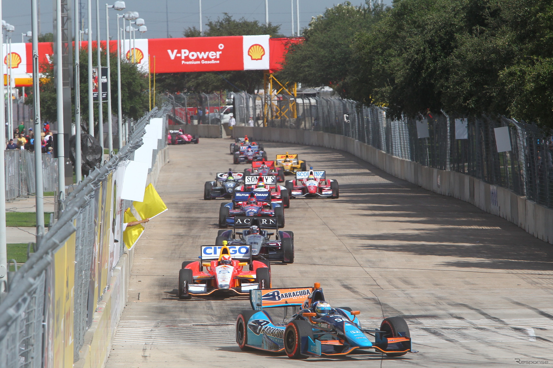 ヒューストン連戦は、バンピーな市街地特設コースが舞台。写真：IndyCar