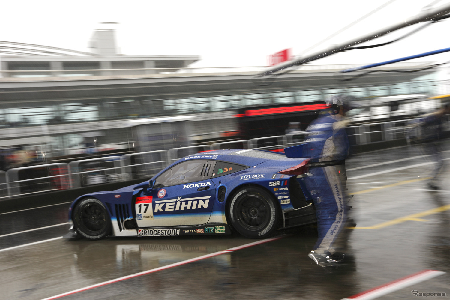 決勝3位の#17 KEIHIN HSV-010。写真：Honda